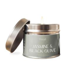 Pintail Candles Jasmine & Black Olive Tin Candle