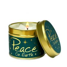 Lily-Flame Peace On Earth Tin Candle