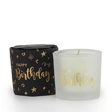 Ashleigh &amp; Burwood Happy Birthday Wrapped Mini Candle