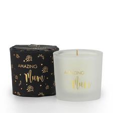 Ashleigh &amp; Burwood Amazing Mum Wrapped Mini Candle