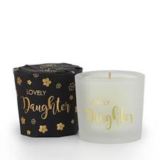 Ashleigh & Burwood Lovely Daughter Wrapped Mini Candle