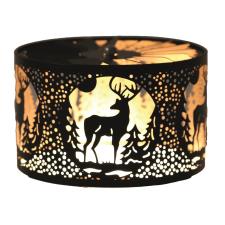 Aroma Silhouette Black & Gold Carousel Stag Shade 