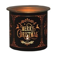 Aroma Black Merry Christmas Jar Sleeve &amp; Wax Melt Warmer