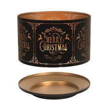 Aroma Silhouette Black Merry Christmas Shade &amp; Tray