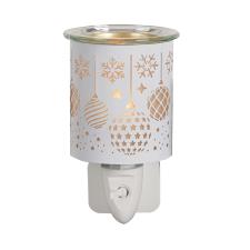 Aroma White & Gold Baubles Plug In Wax Melt Warmer