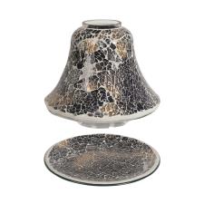 Aroma Black & Gold Crackle Shade & Tray