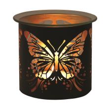 Aroma Black &amp; Gold Butterfly Jar Sleeve &amp; Wax Melt Warmer