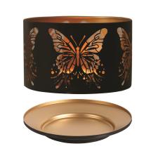 Aroma Silhouette Black & Gold Butterfly Shade & Tray