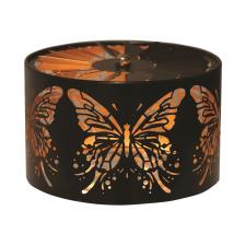 Aroma Silhouette Black & Gold Carousel Butterfly Shade