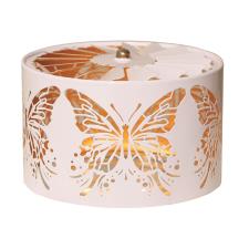 Aroma Silhouette White & Gold Carousel Butterfly Shade