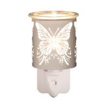 Aroma White & Gold Butterfly Plug In Wax Melt Warmer