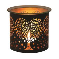 Aroma Black & Gold Heart Tree Jar Sleeve & Wax Melt Warmer