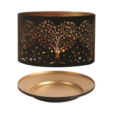 Aroma Silhouette Black Heart Tree Shade & Tray