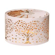 Aroma Silhouette White & Gold Carousel Tree Shade