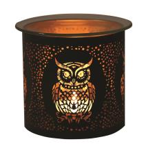 Aroma Black & Gold Owl Jar Sleeve & Wax Melt Warmer