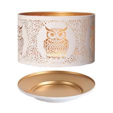 Aroma Silhouette White Owl Shade & Tray