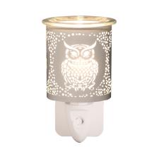 Aroma White & Gold Owl Plug In Wax Melt Warmer