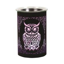 Aroma Black Owl Colour Changing Electric Wax Melt Warmer