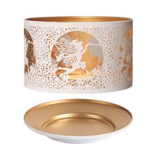 Aroma Silhouette White & Gold Fairy Shade & Tray