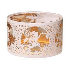 Aroma Silhouette White &amp; Gold Carousel Fairy Shade