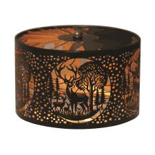 Aroma Silhouette Black &amp; Gold Carousel Deer Family Shade