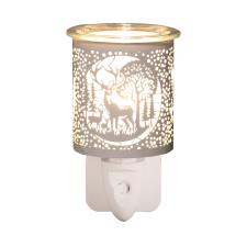 Aroma White & Gold Deer Family Plug In Wax Melt Warmer