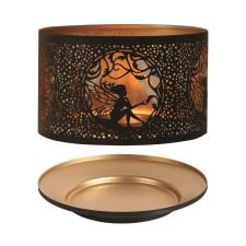 Aroma Silhouette Black & Gold Sitting Fairy Shade & Tray