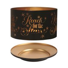 Aroma Silhouette Black & Gold Reach for the Stars Shade & Tray