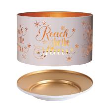 Aroma Silhouette White & Gold Reach for the Stars Shade & Tray