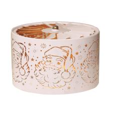 Aroma Silhouette White & Gold Carousel Santa Shade