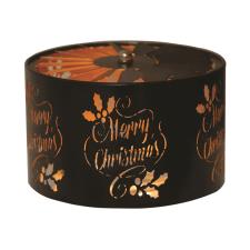 Aroma Silhouette Black & Gold Carousel Merry Christmas Shade