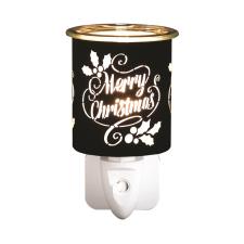 Aroma Black & Gold Merry Christmas Plug In Wax Melt Warmer