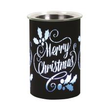 Aroma Black Merry Christmas Colour Changing Electric Wax Melt Warmer