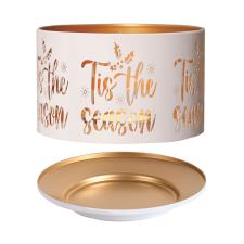 Aroma Silhouette White & Gold Tis the Season Shade & Tray