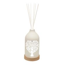 Woodbridge Heart Tree Clean Linen LED Light up Reed Diffuser