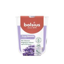 Bolsius Lavender True Scents Small Glass Jar Candle