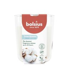 Bolsius Fresh Cotton True Scents Medium Glass Jar Candle