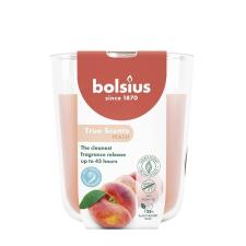 Bolsius Peach True Scents Anti Tobacco Medium Glass Jar Candle