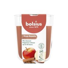 Bolsius Apple Cinnamon True Scents Medium Glass Jar Candle