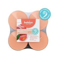 Bolsius Peach Anti Tobacco 8 Hour Maxi Tealights (Pack of 8)