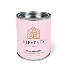 Elements of Home Pink Champagne Tin Candle