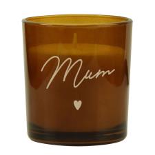 Personalised Amber Glass Jar Candle
