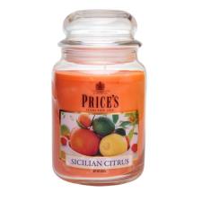 Price's Sicilian Citrus Large Jar Candle