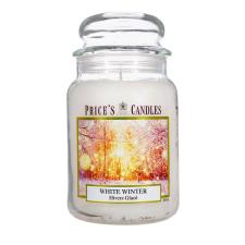 Price&#39;s White Winter Large Jar Candle