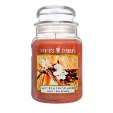 Price&#39;s Vanilla &amp; Sandalwood Large Jar Candle