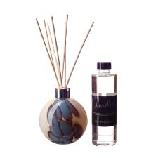 Amelia Art Glass Pebble Blue Reed Diffuser Gift Set 