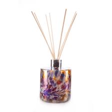 Amelia Art Glass White, Blue & Red Cylinder Reed Diffuser (Natural)