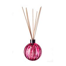 Amelia Art Glass Pink Iris Sphere Optic Reed Diffuser (Natural)