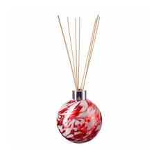 Amelia Art Glass Red, Pink & Violet Sphere Reed Diffuser (Natural)