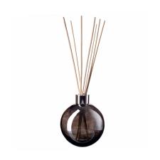 Amelia Art Glass Solid Metallic Black Sphere Reed Diffuser